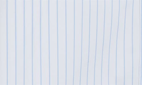 Thom Browne Fun Mix Micro Striped Poplin Oversized Shirt In Blue