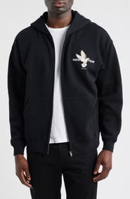 SANTO STUDIO Faith over Fear Fleece Zip Hoodie