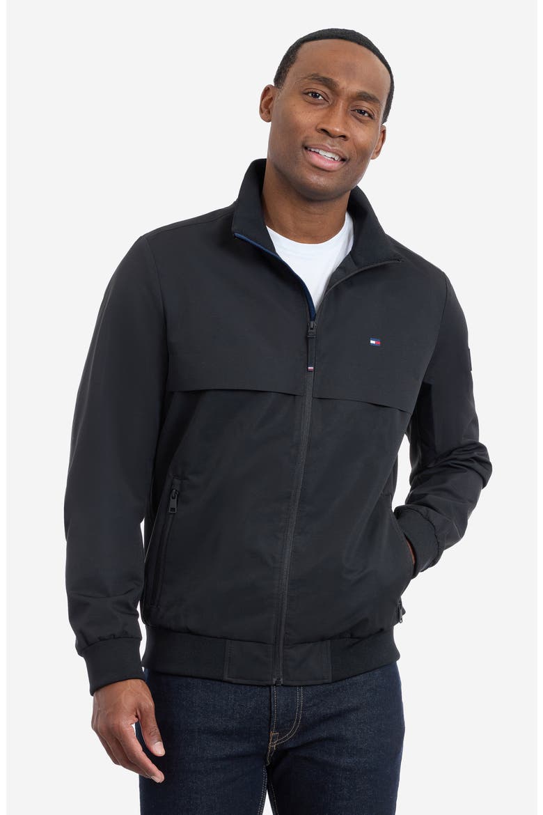 Zip Front Boating Jacket, Alternate, color, BLACK