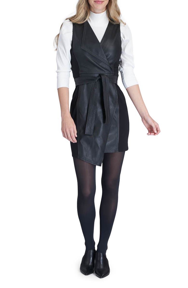 SPANX<sup>®</sup> SPANXshape<sup>™</sup> High Waisted Mid Thigh Tight End Tights<sup>®</sup>, Alternate, color, Very Black