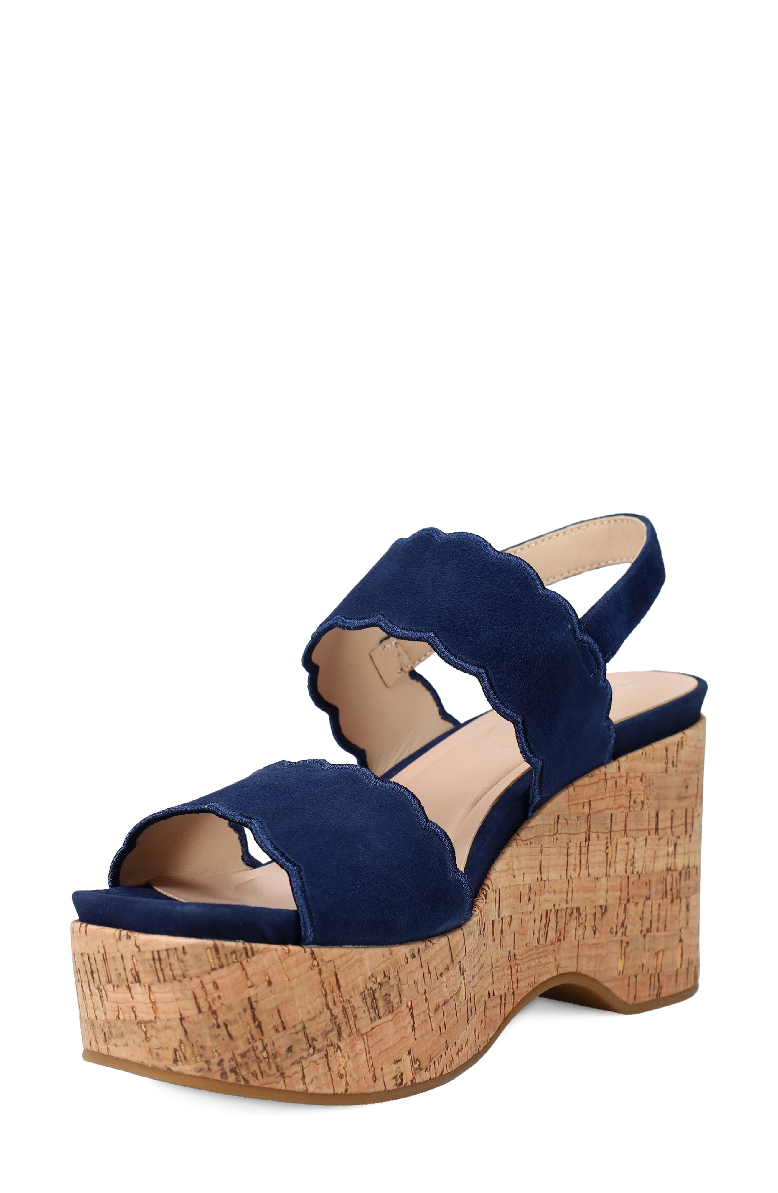 Cicel Slingback Platform Wedge Sandal, Alternate, color, MIDNIGHT