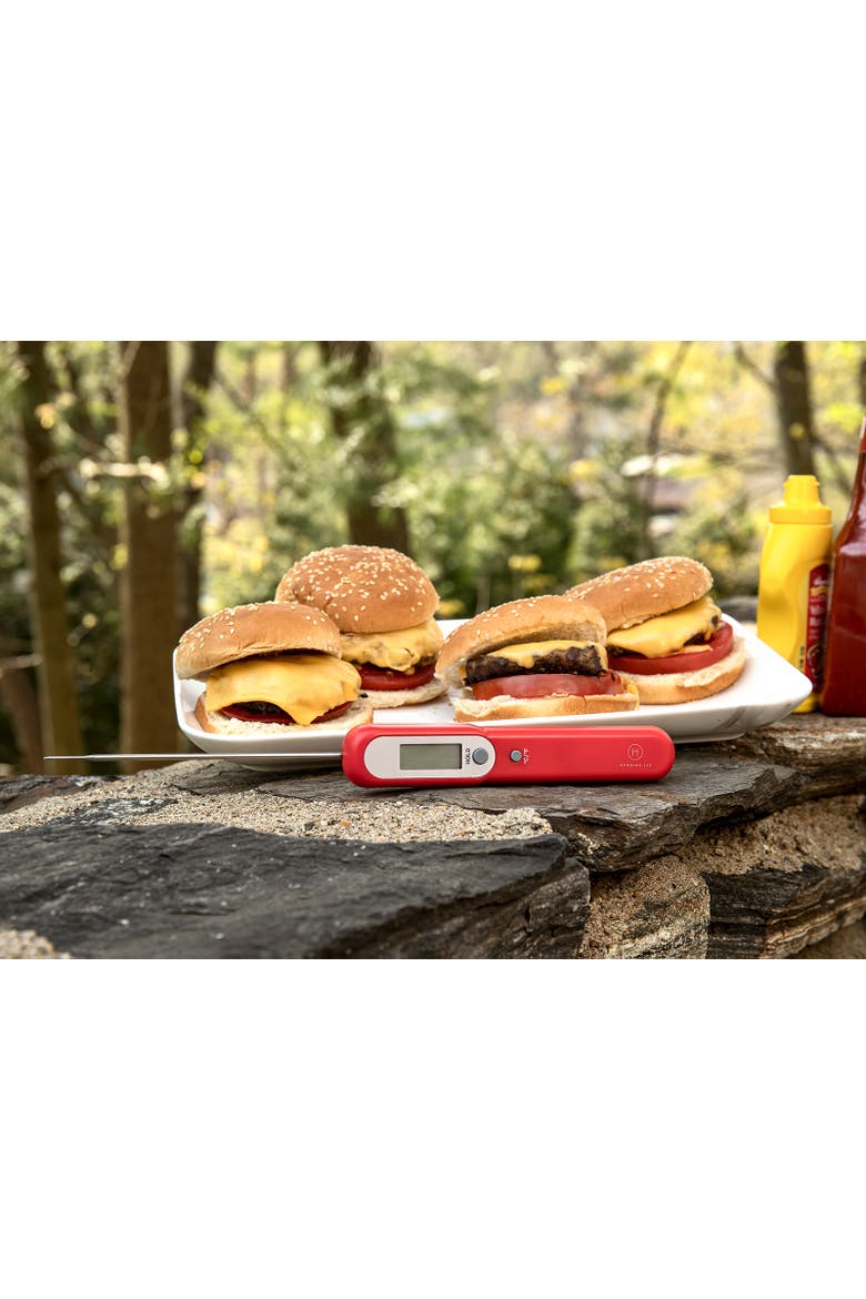 Battery Free Kinetic Instant Read Thermometer for Kitchen and Grill, Alternate, color, Gray