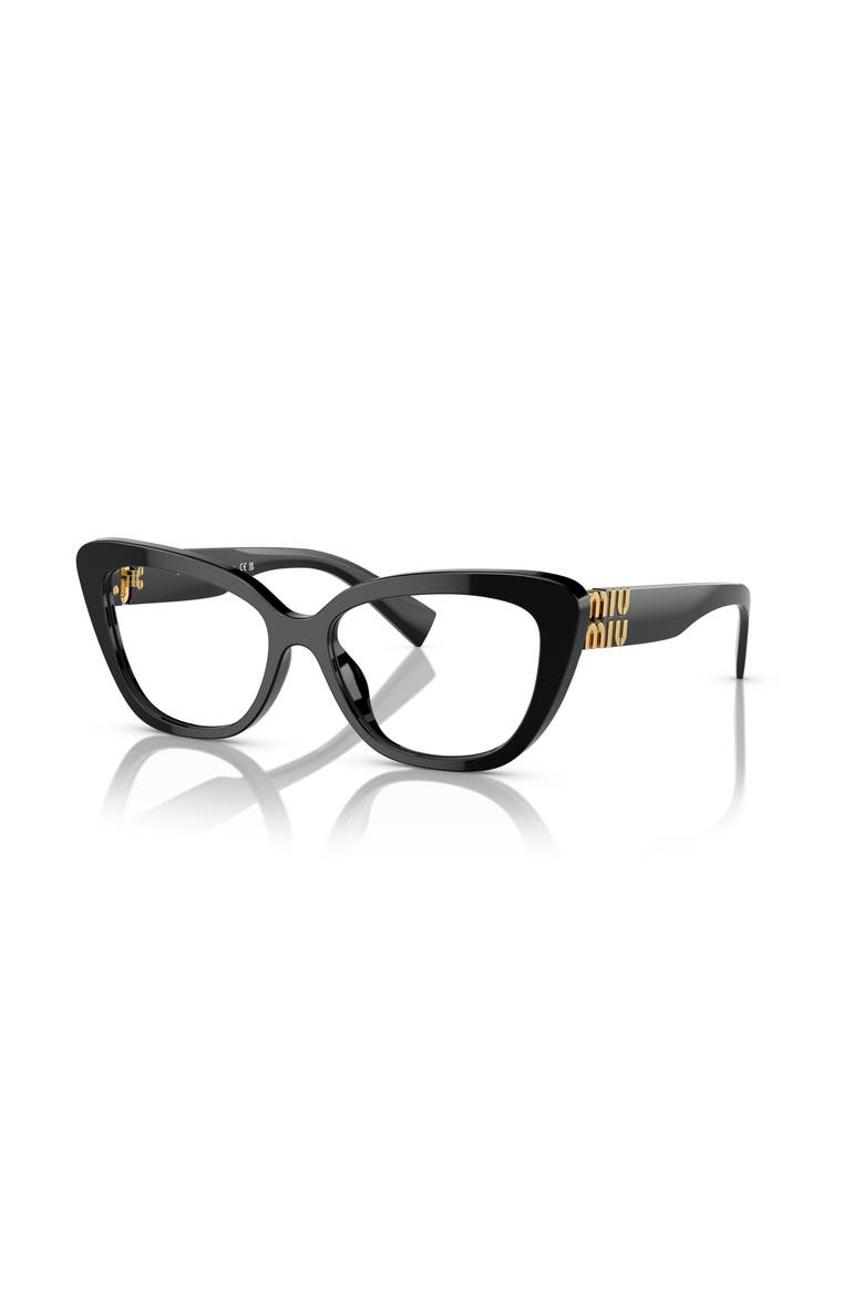 55mm Cat Eye optical glasses, Main, color, Black