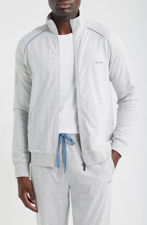 Mix Match Cotton Jersey Full Zip Jacket