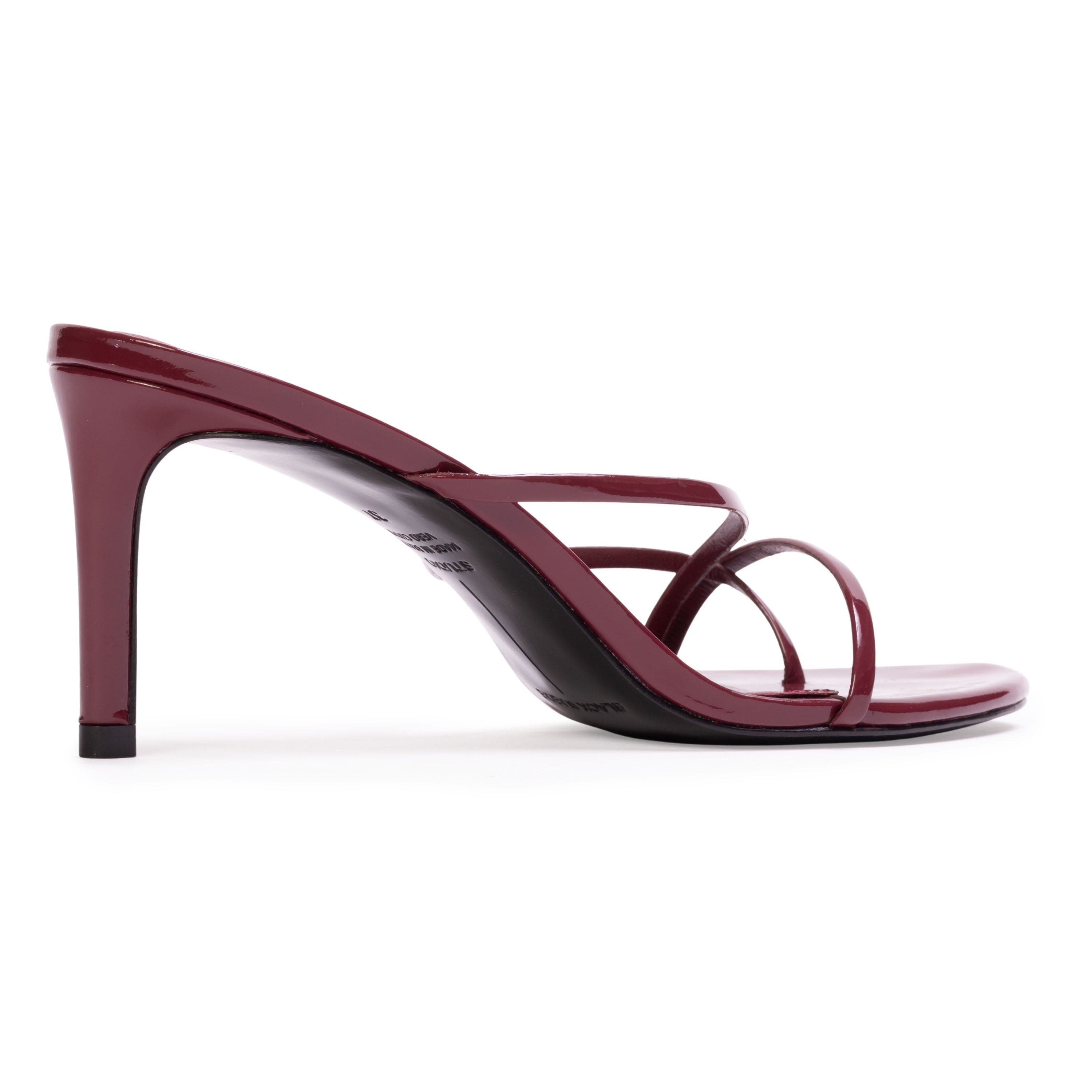 Carla 65 Patent Sandal, Alternate, color, Ruby Patent Leather