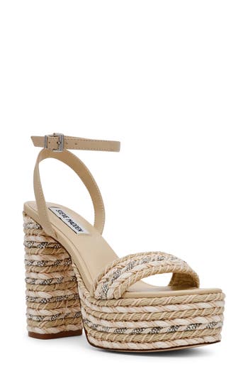 Steve Madden Lucci Embellished Ankle Strap Platform Sandal (women_