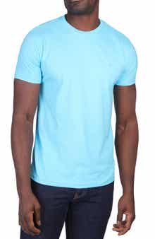 TailorByrd Vibrant Crewneck Mélange Cotton Blend T-Shirt