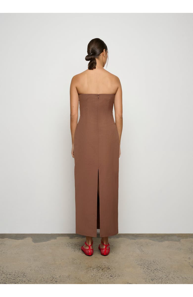 ONE OF OTHERS Lucetta Strapless Dress, Alternate, color, Mocha