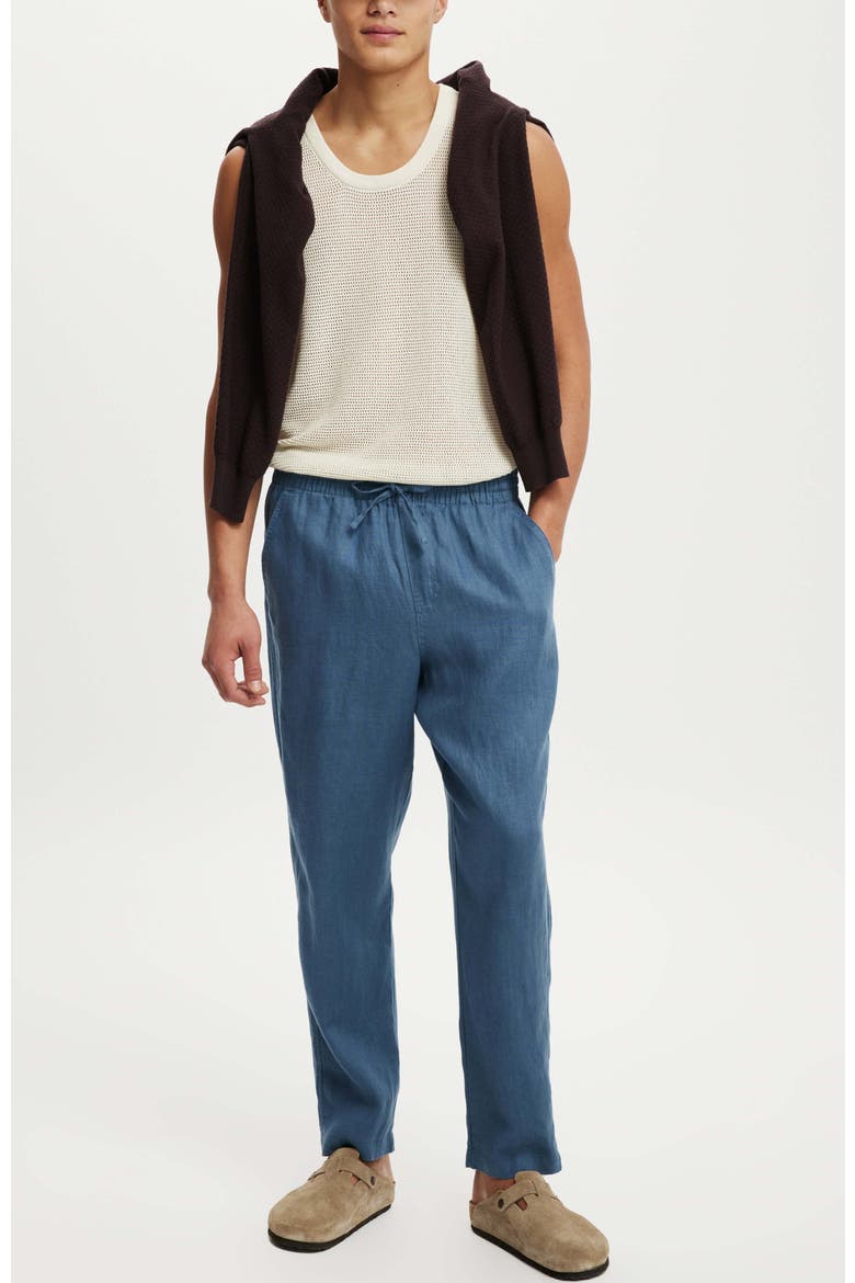 Men's Linen Pant, Alternate, color, MOONLIGHT BLUE