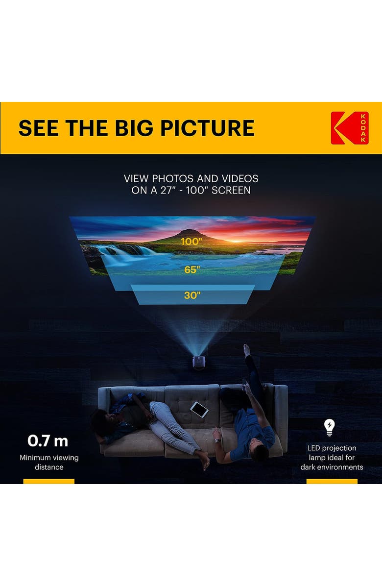 Kodak FLIK X2 Mini Pico Projector, Alternate, color, 