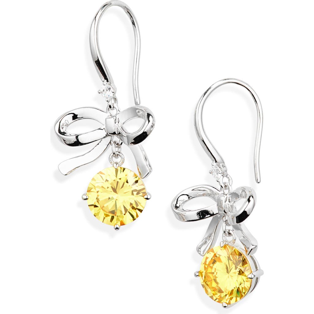 NADRI NADRI BOW DROP EARRINGS