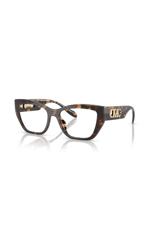 Michael Kors 52mm Square Optical Glasses In Brown