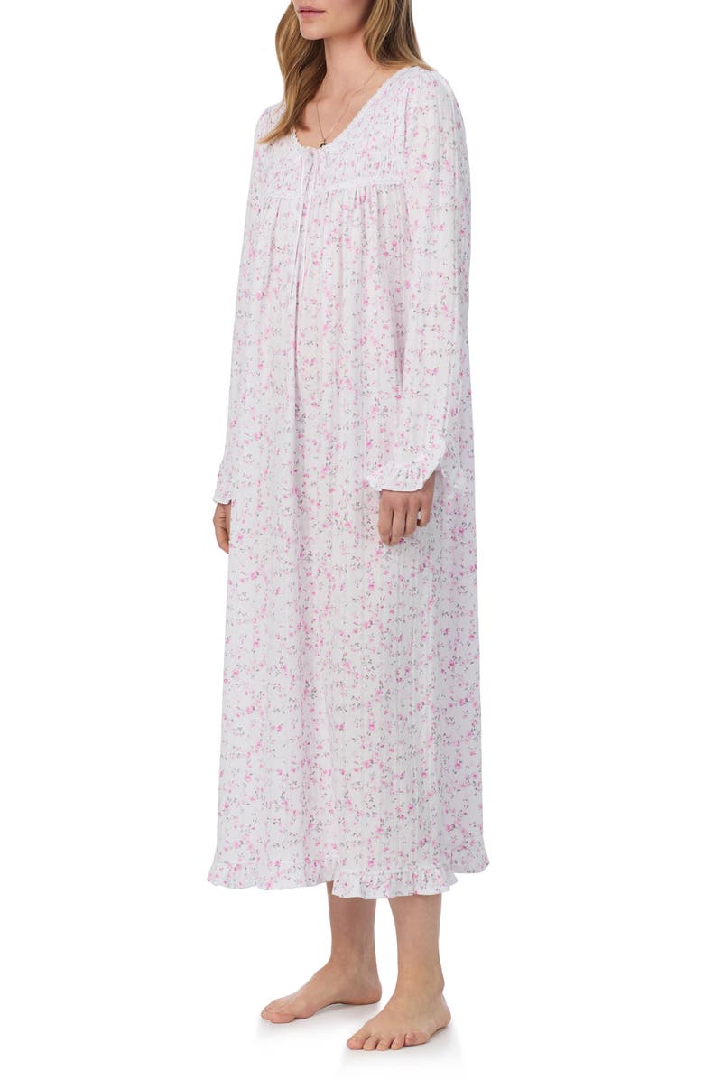 Eileen West Long Sleeve Ballet Nightgown, Alternate, color, Floral