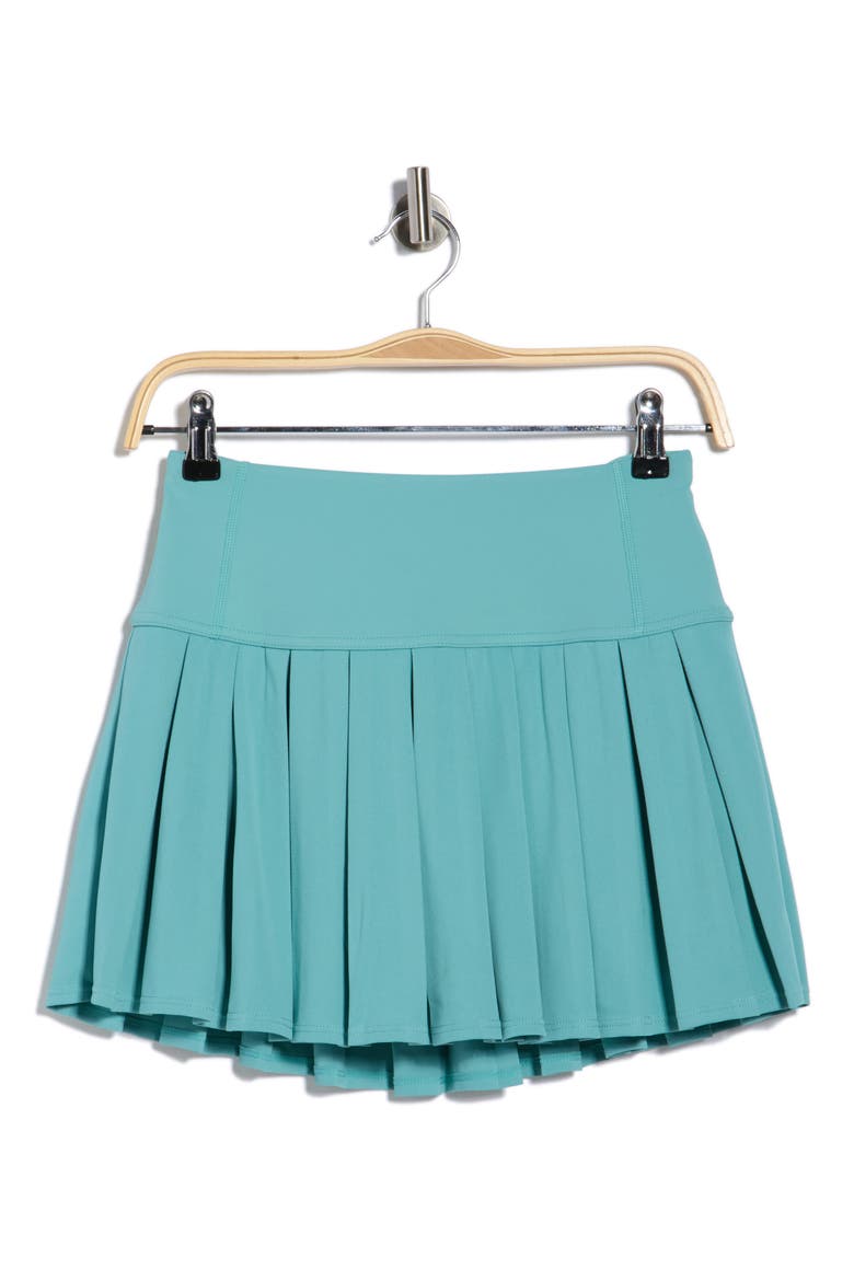 Court Piqué Pleated Tennis Skort, Alternate, color, COASTLINE