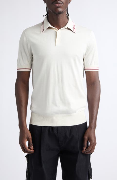 Tipped Silk Polo