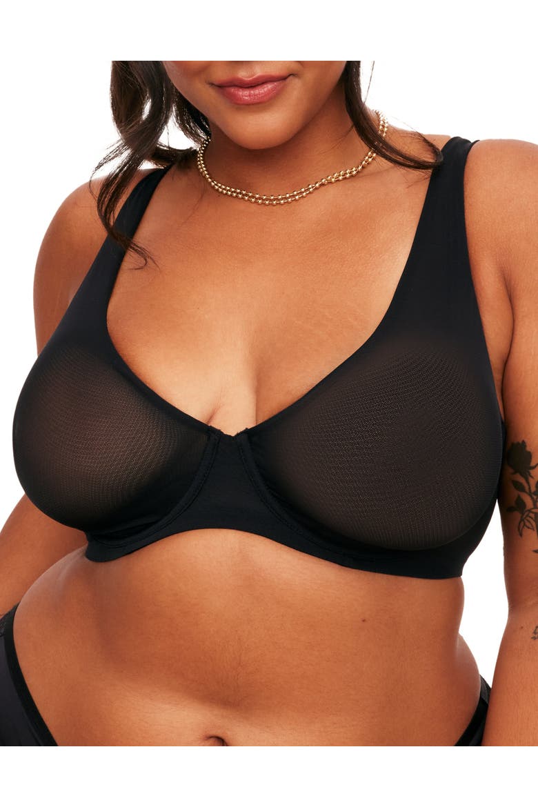 Ivy Unlined Triangle Bra, Main, color, Black