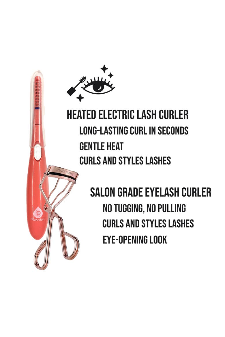 Salon Eyelash Curler & Heated Eyelash Curler, Alternate, color, Multicolor