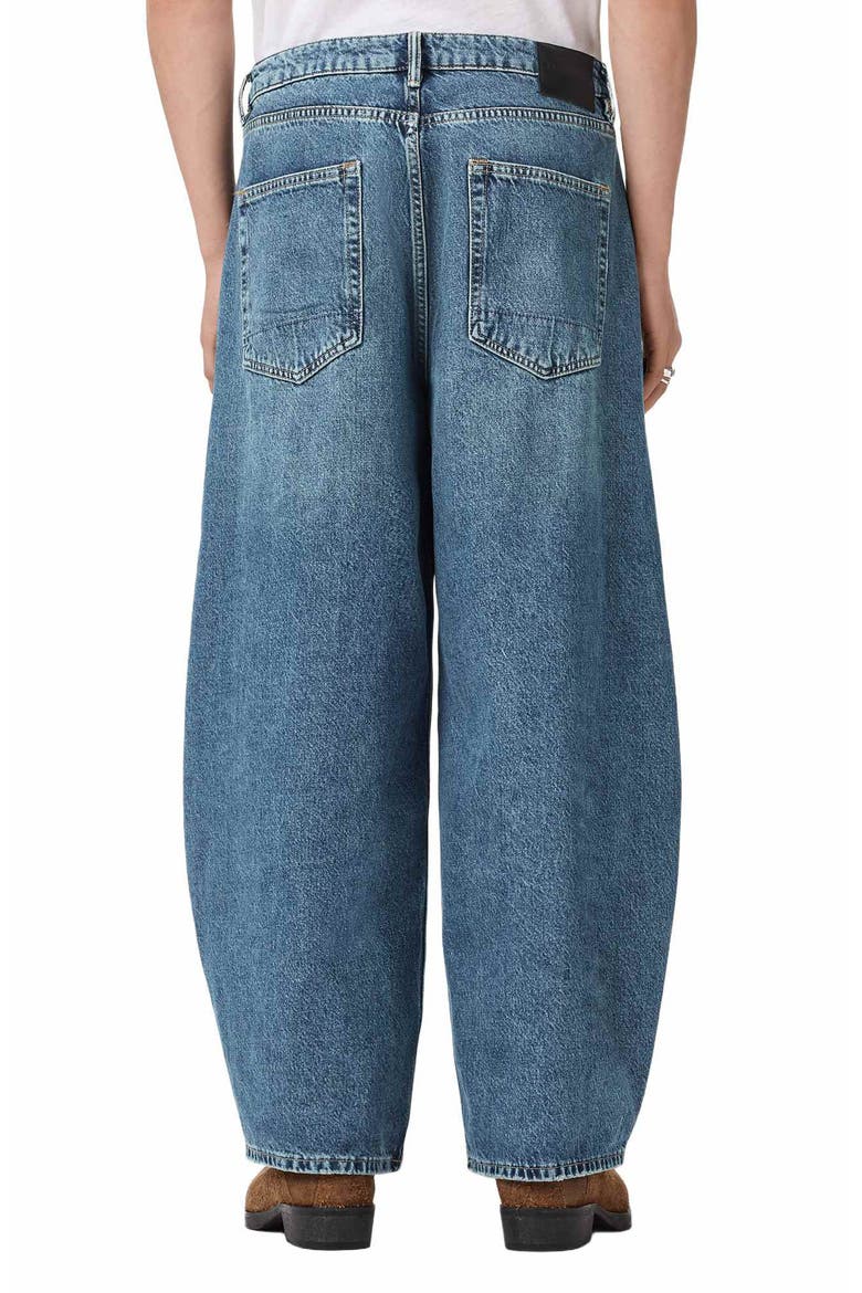 Slouchy Barrel Leg Jeans, Alternate, color, DESTROY MID INDIGO