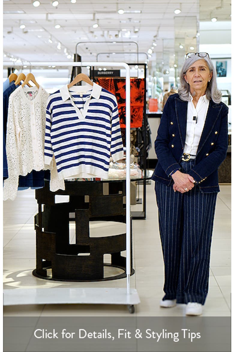 Gwynver Stripe Johnny Collar Sweater video