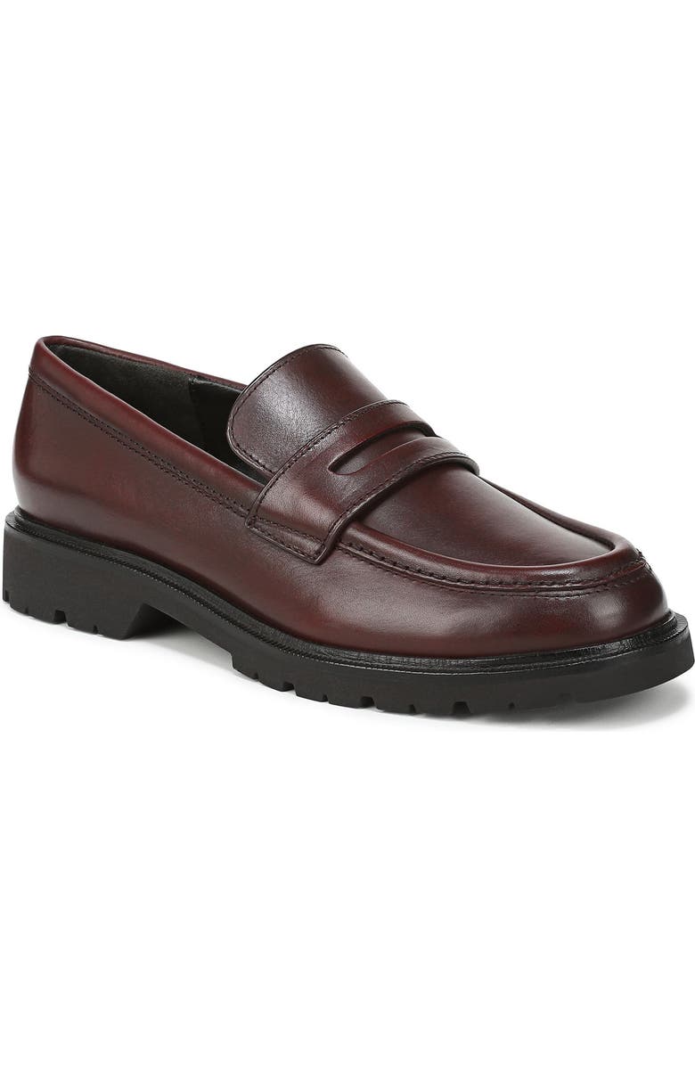 Vince Siena Lugged Penny Loafer, Main, color, Bloodstone