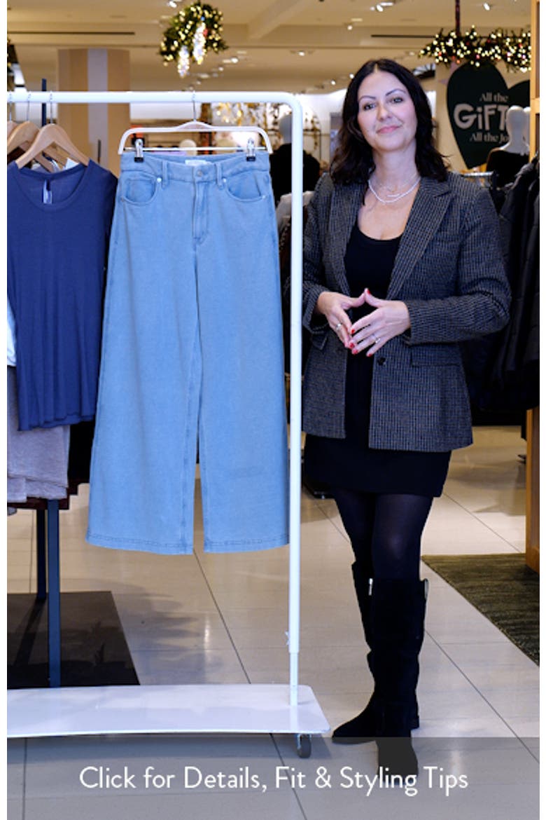 Jeanius Good Skate High Waist Crop Wide Leg Jeans video