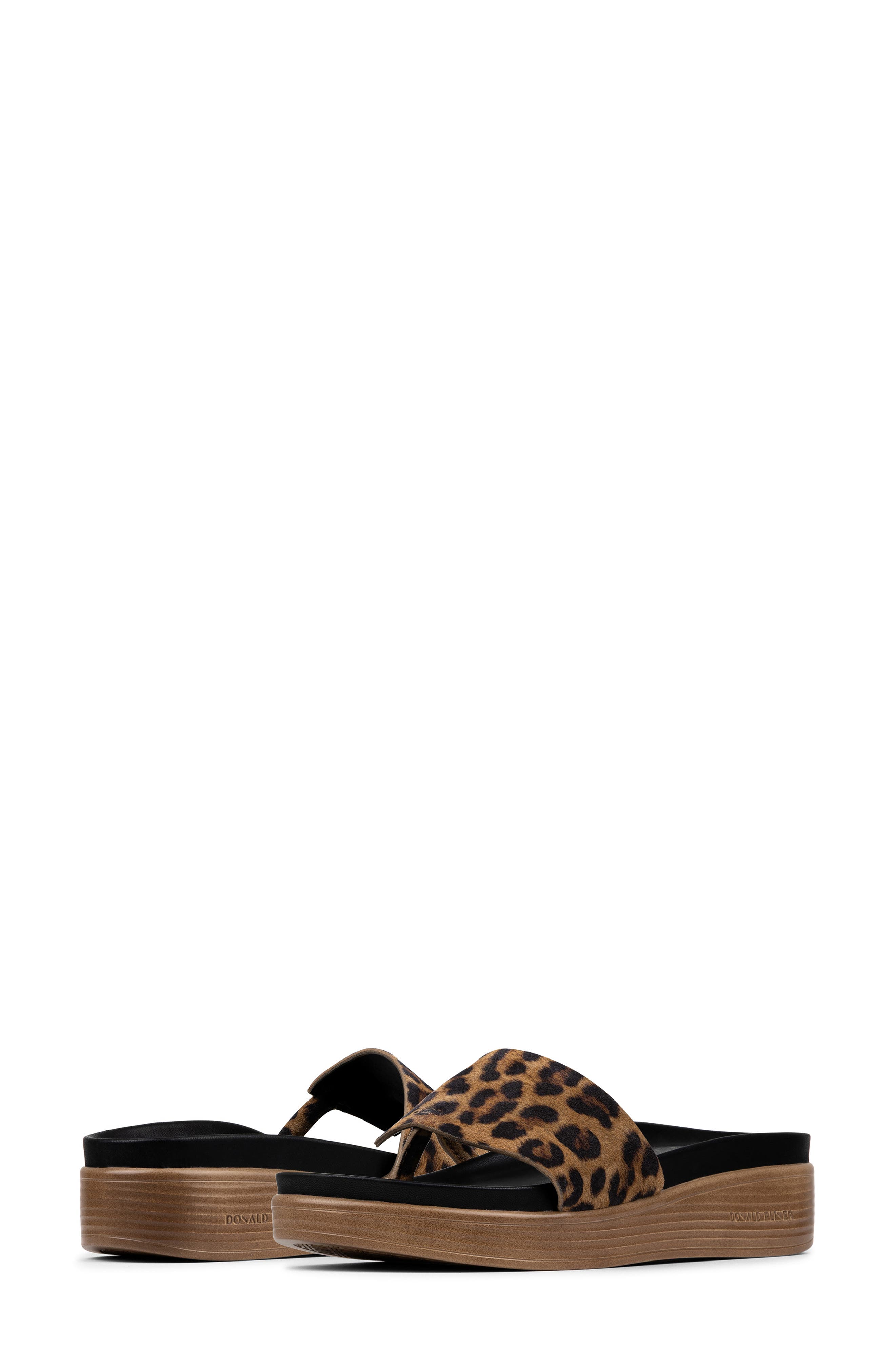 Donald Pliner Leopard Print Slide Sandal, Alternate, color, Leopard