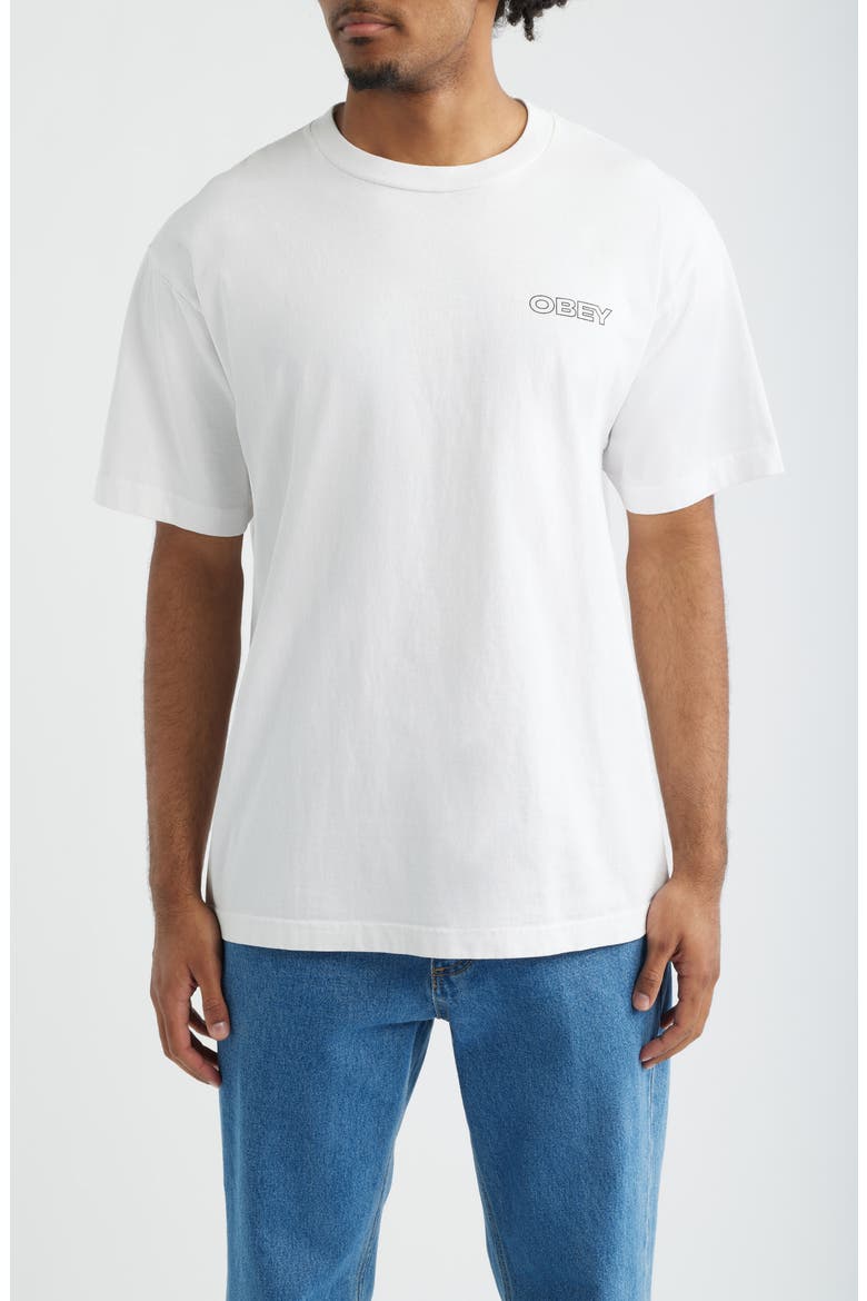 Ripple Graphic T-Shirt, Main, color, PIGMENT VINTAGE WHITE