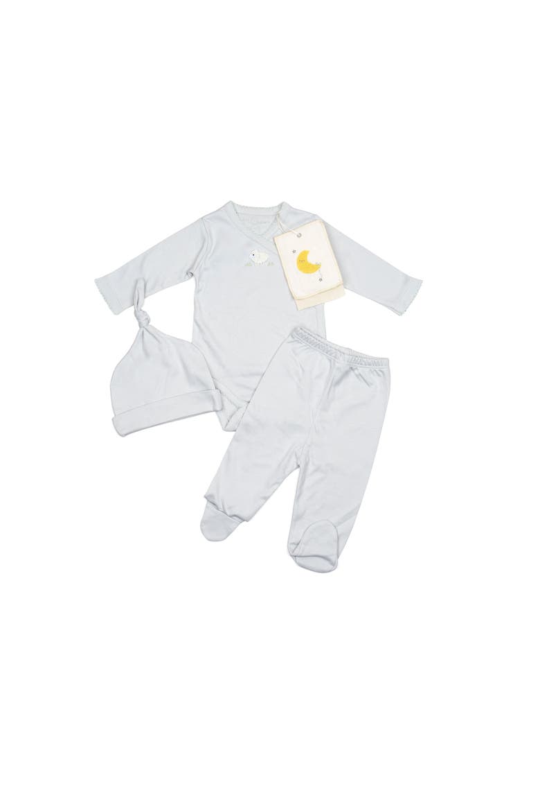 Pima Embroidered Bundle Set, Main, color, Blue Lamb