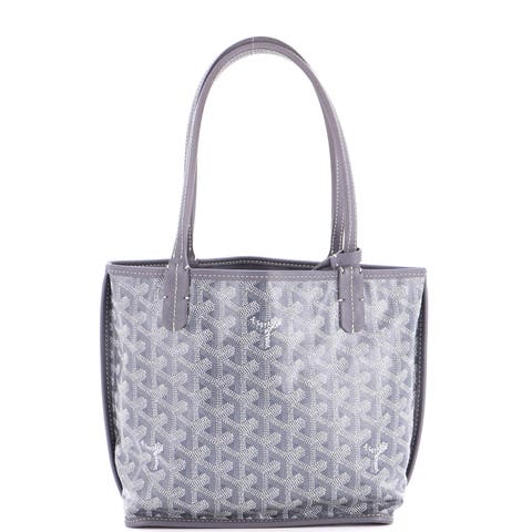 Anjou Reversible Tote Coated Canvas Mini