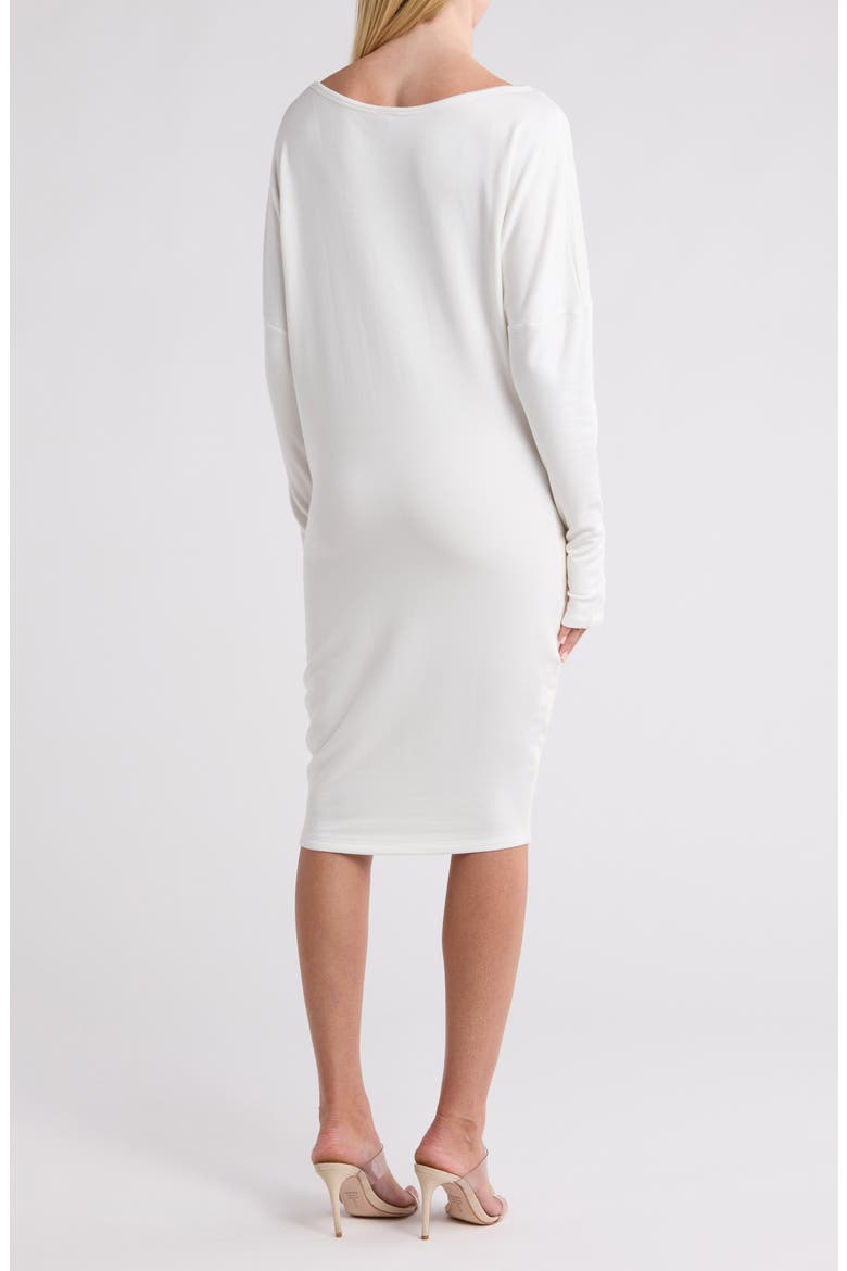 Long Sleeve Sheath Dress, Alternate, color, HEATHER GREY