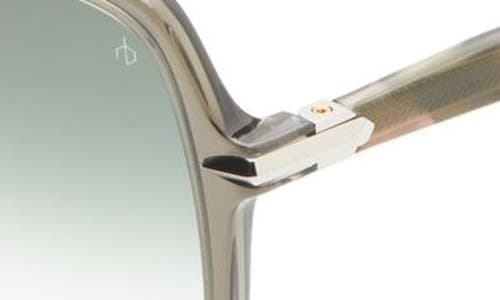 Rag & Bone 55mm Gradient Square Sunglasses In Green