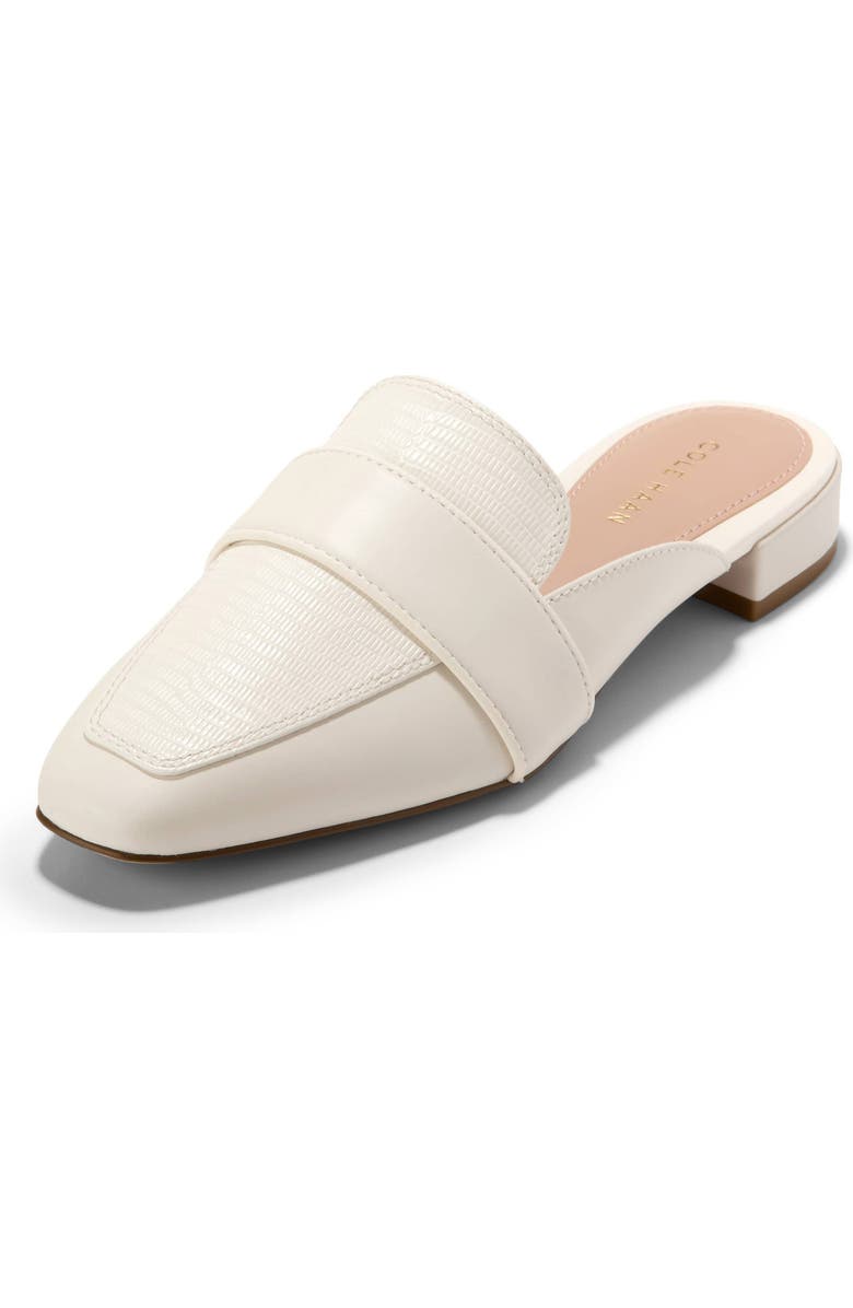 Cole Haan Pasha Mule, Alternate, color, Ivory Leather/ Ivory Lizard