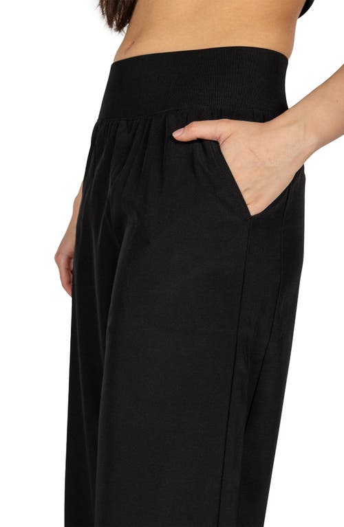 Kyodan 4-way Stretch Wide Leg Pants In Black