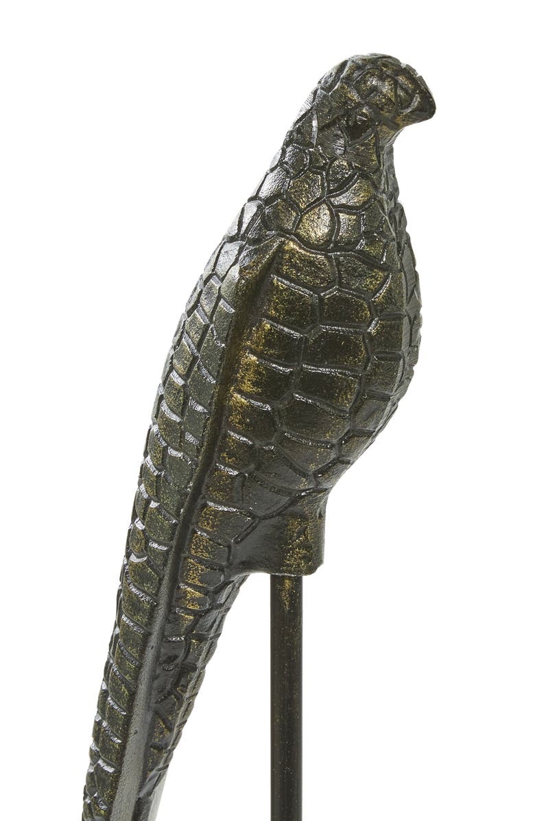 VIVIAN LUNE HOME Black Aluminum Bird Sculpture - Set of 2, Alternate, color, 