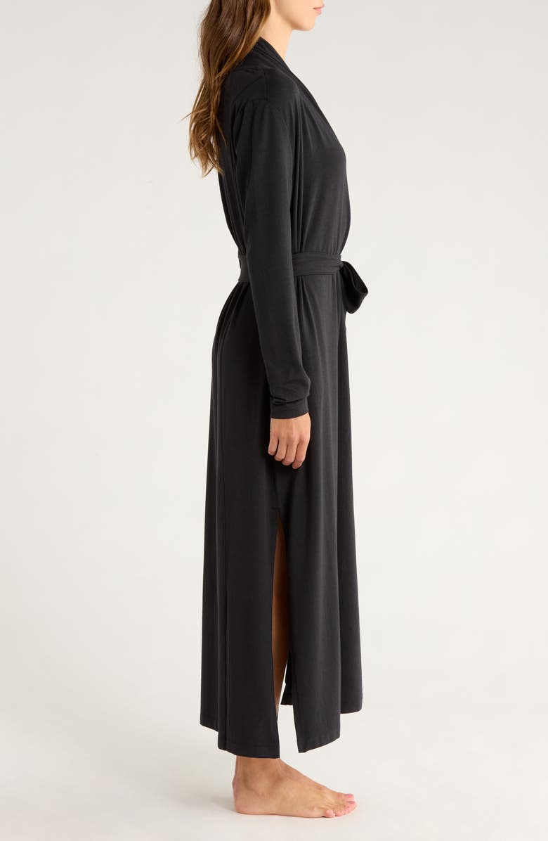 Lunya Slumberknit<sup>™</sup> Maxi Robe, Alternate, color, Black