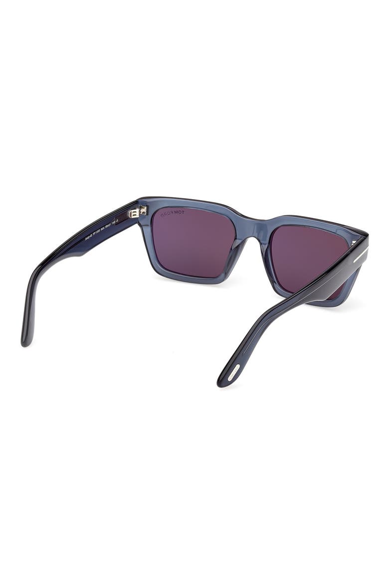 Andy 53mm Square Sunglasses, Alternate, color, TRANSPARENT NAVY BLUE/ SMOKE