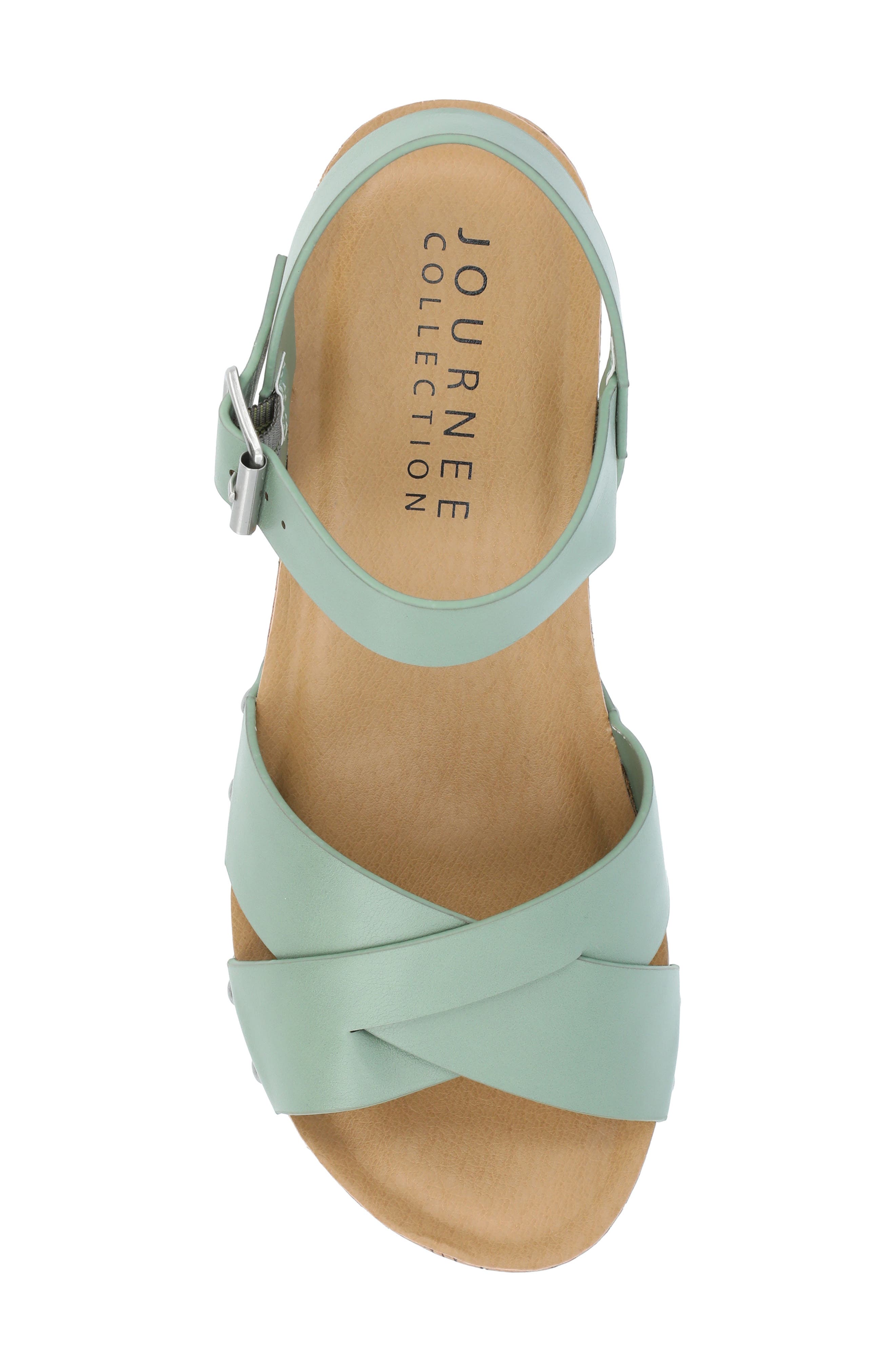 Platform Sandal, Alternate, color, GREEN