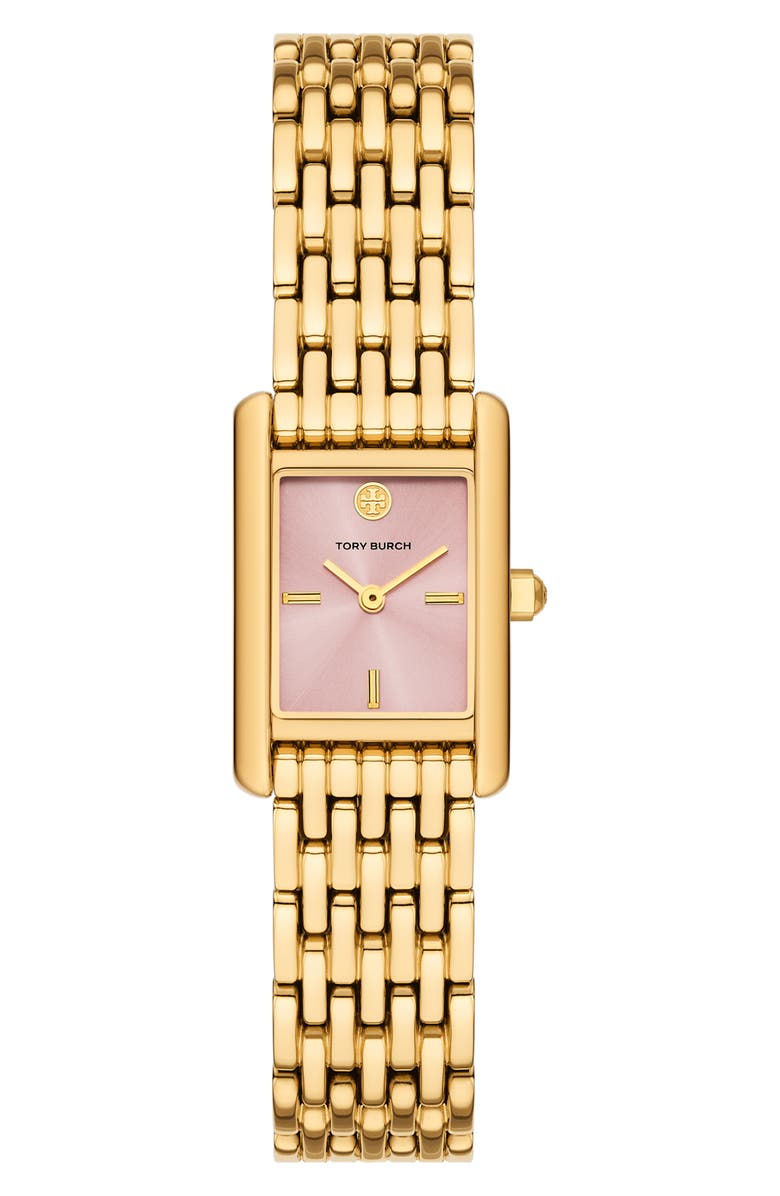 Tory Burch The Small Eleanor Bracelet Watch, 19mm x 28mm, Main, color, Gold