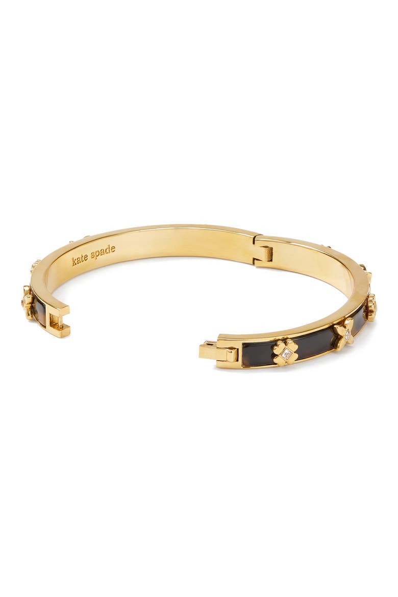 Breeze Along Hinged Slim Bangle Bracelet, Alternate, color, GOLD/ TORTOISE
