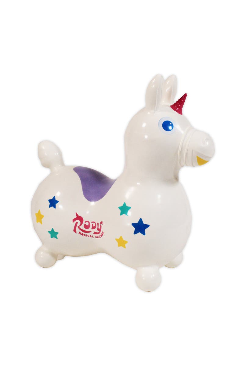 Gymnic Rody Unicorn, Light Pink w/Pump, Main, color, White
