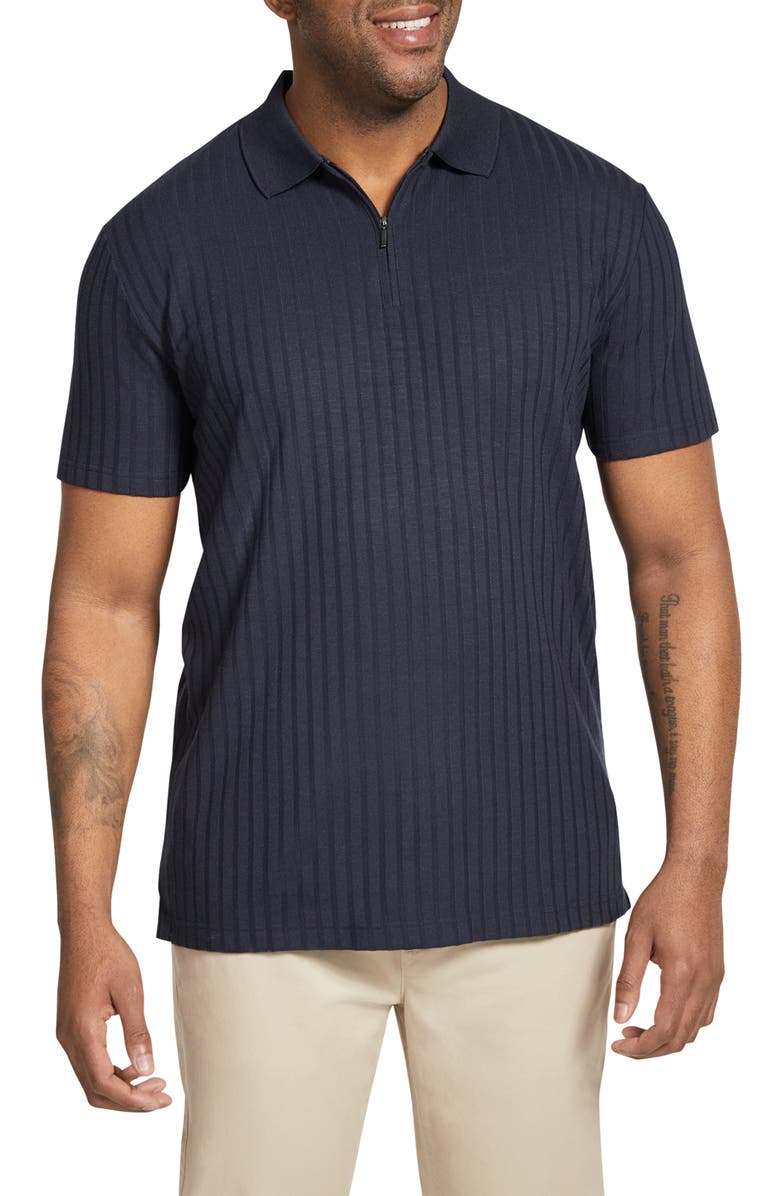 Johnny Bigg Page Rib Quarter Zip Polo, Main, color,