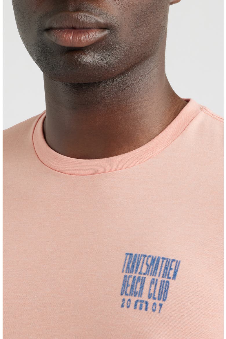 VIP Only Graphic Crewneck T-Shirt, Alternate, color, HEATHER CORAL HAZE