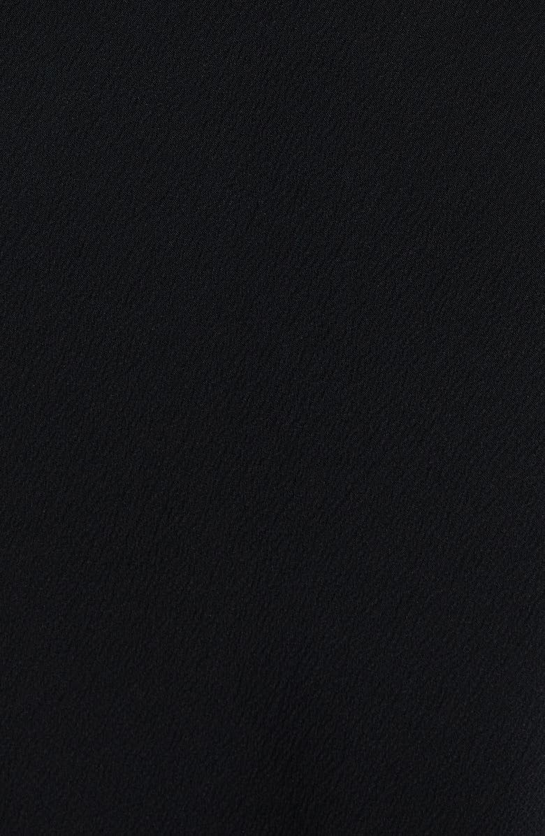 Chloé Semisheer Silk Georgette Dress, Alternate, color, Black