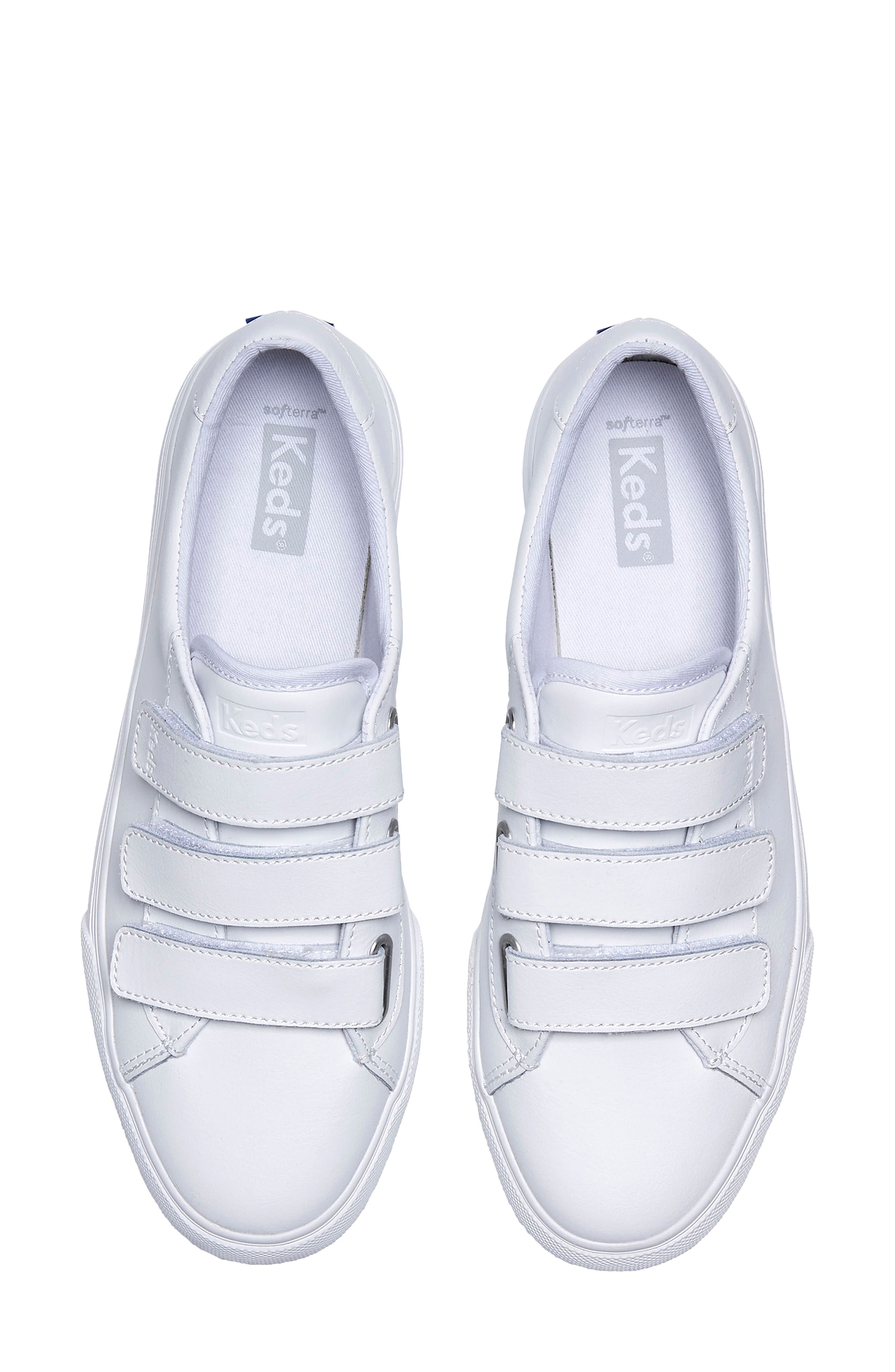 Keds<sup>®</sup> Jump Kick Sneaker, Alternate, color, White Leathe