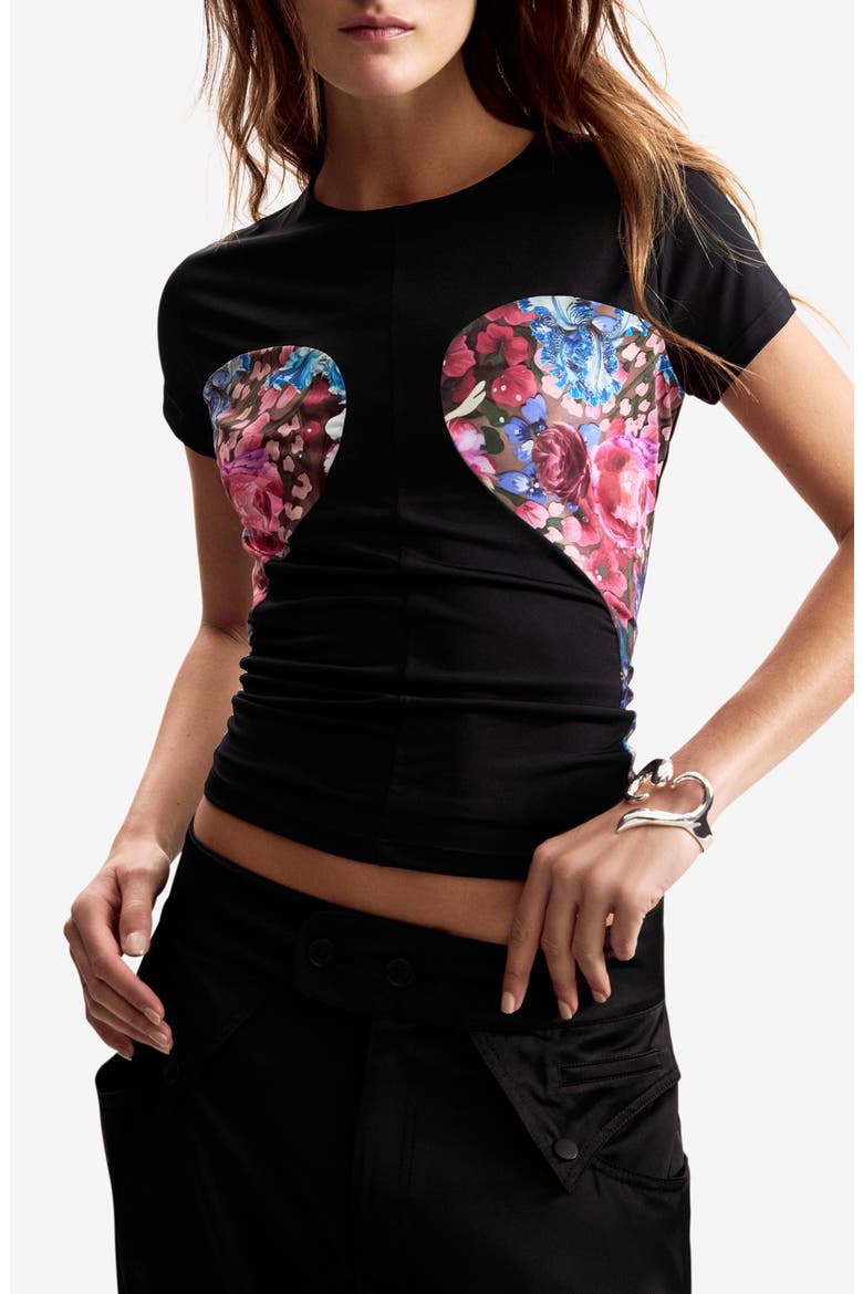 Lacroix Print T-Shirt, Main, color, BLACK
