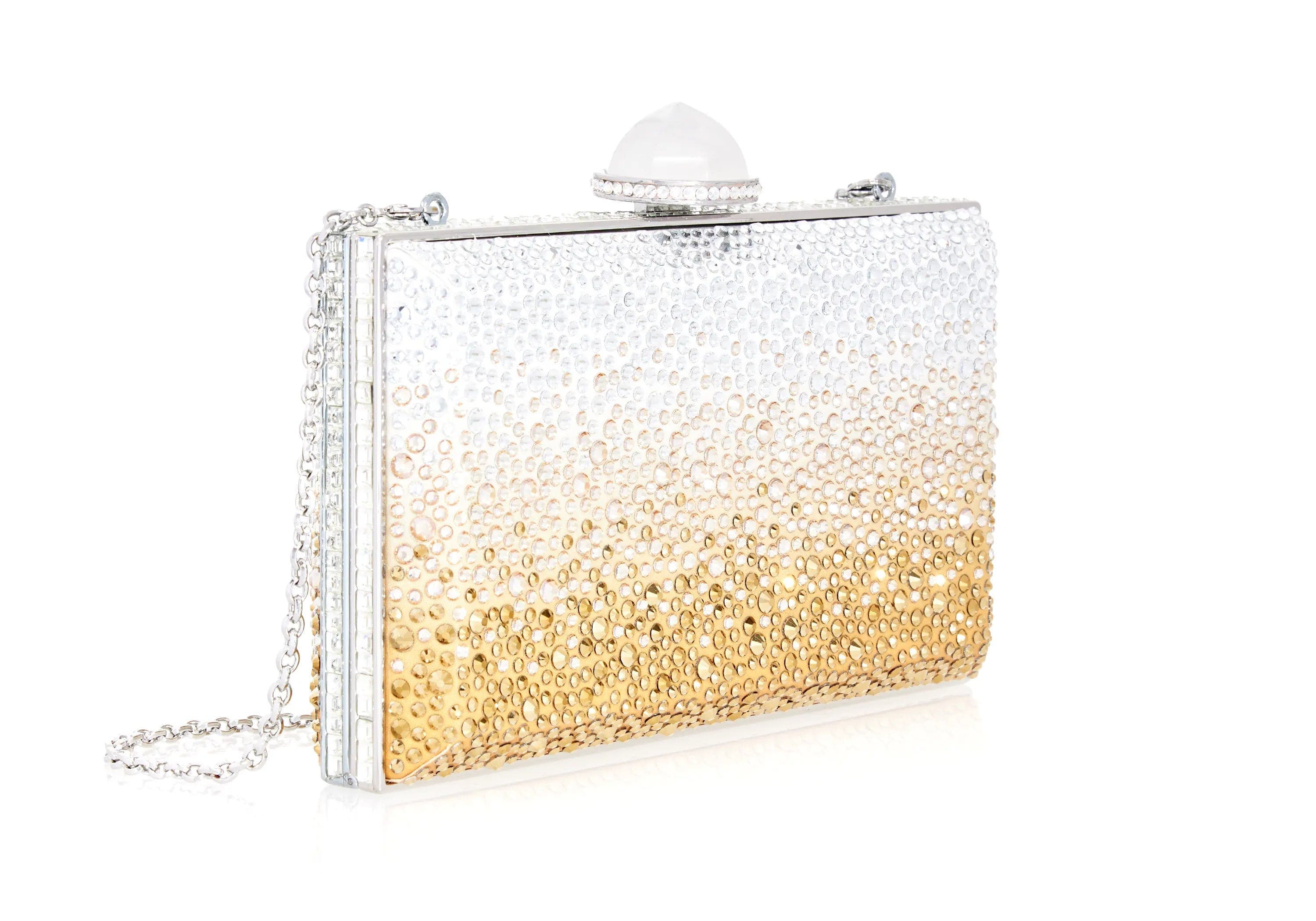 Skylar Gradient Clutch, Alternate, color, Silver Golden