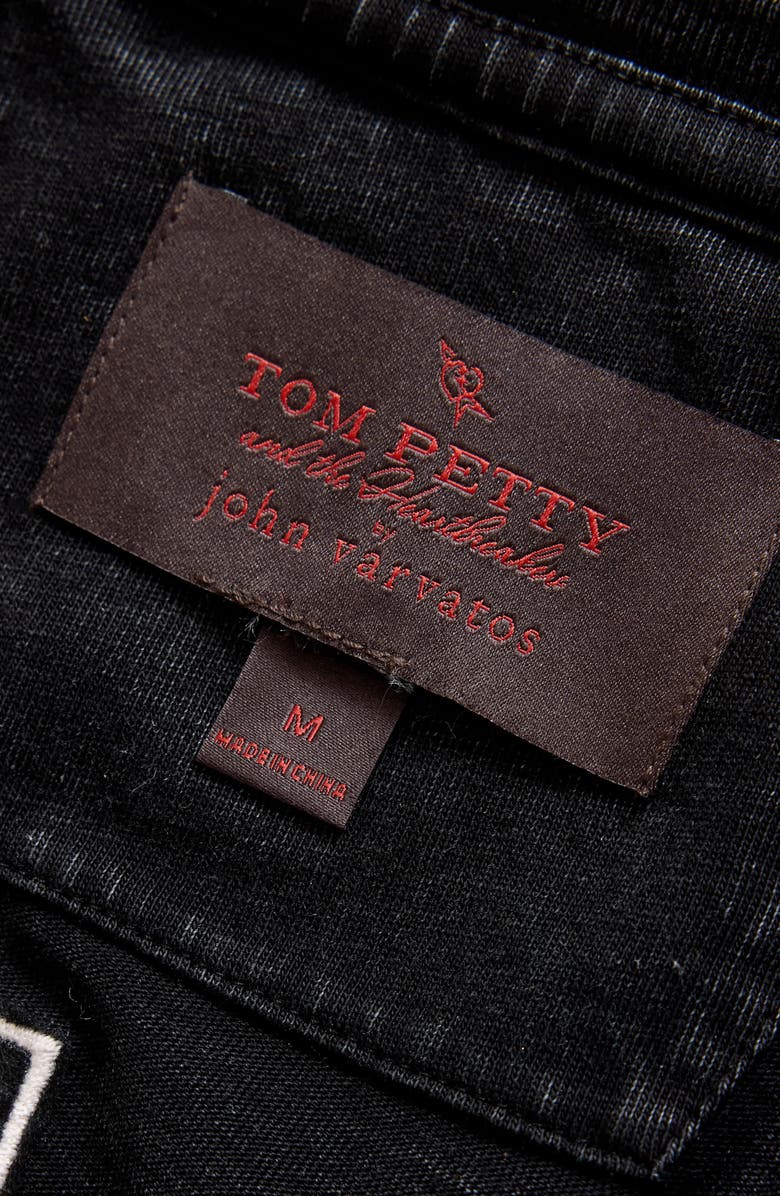 John Varvatos Tom Petty Organic Cotton Graphic T-Shirt, Alternate, color, Black