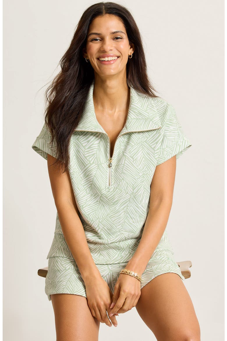 Palm Voyage Porto Fronds Shirt, Alternate, color, EXTRA LIGHT MARGARITA