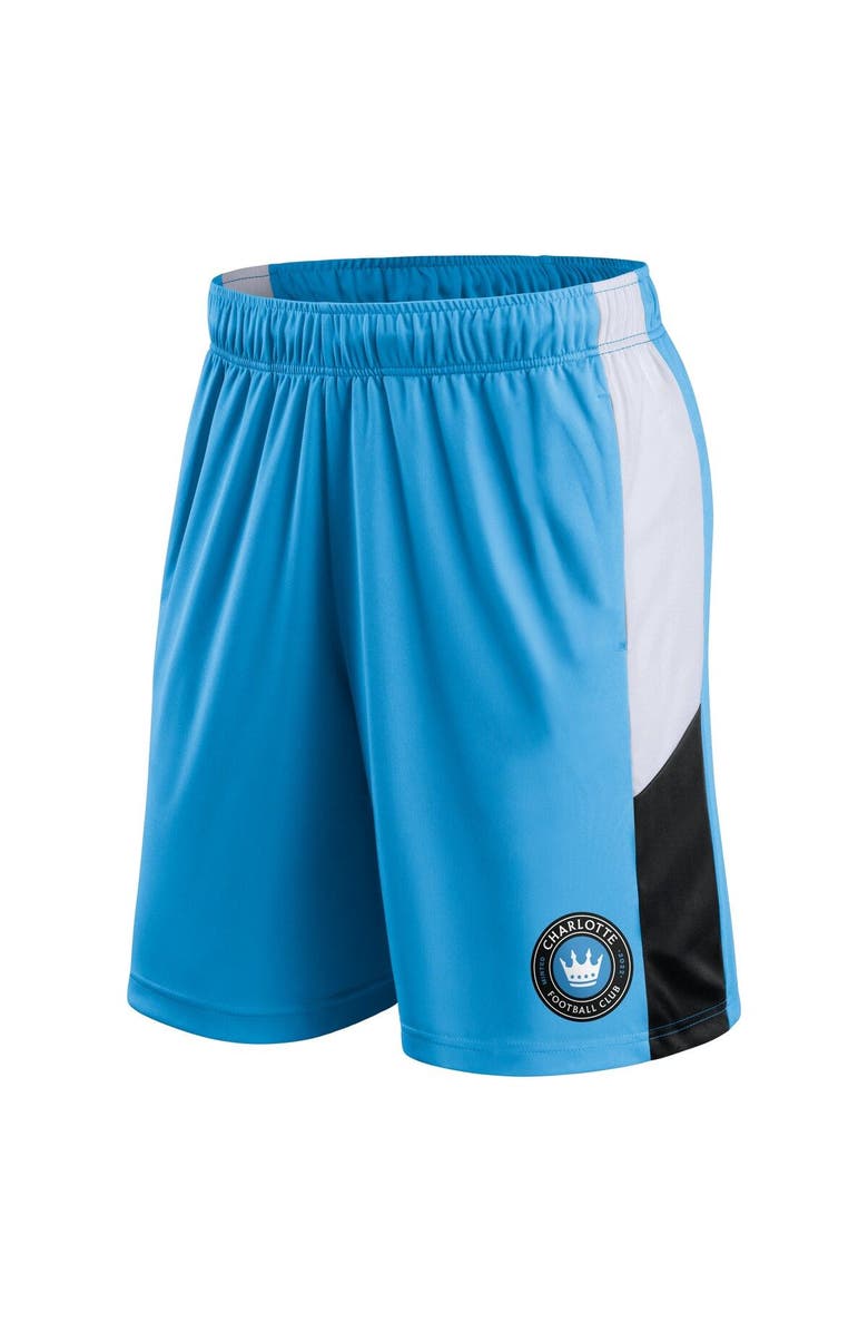 FANATICS Men's Fanatics Branded Blue Charlotte FC Prep Squad Shorts, Alternate, color, 