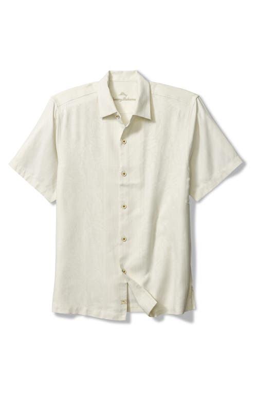 Tommy Bahama Maui Border Short Sleeve Silk Button-up Shirt In Continental